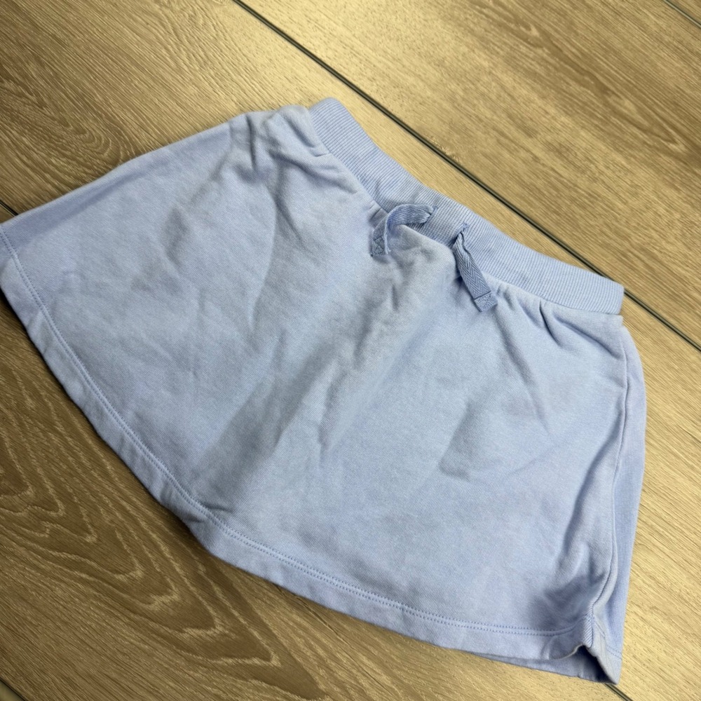 Hanna Andersson Girls Skort Active French Terry Blue 120 US 6-7
